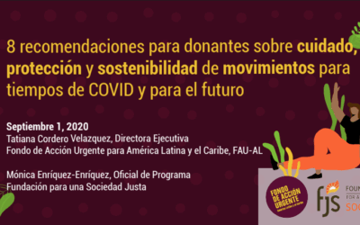 8 recomendaciones para donantes sobre cuidado, protección y sostenibilidad de movimientos.