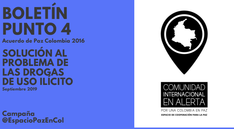 BOLETÍN PUNTO 4 Acuerdo de Paz Colombia 2016