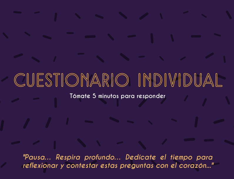 #ElCuidadoEsPolítico Cuestionario individual