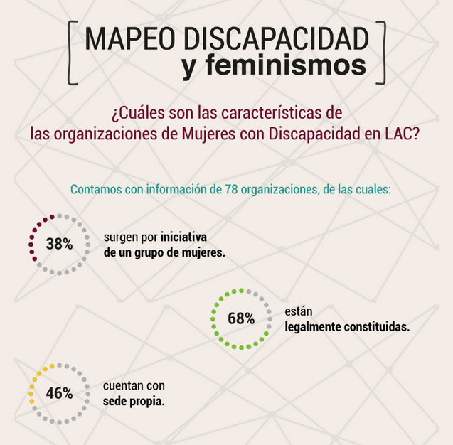 Características de las organizaciones de mujeres con discapacidad